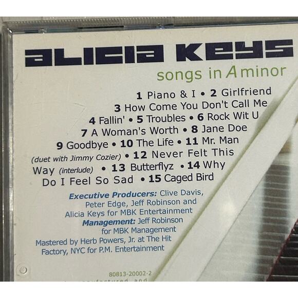 Alicia Keys Songs in Aminor CD - Picture 5 of 7